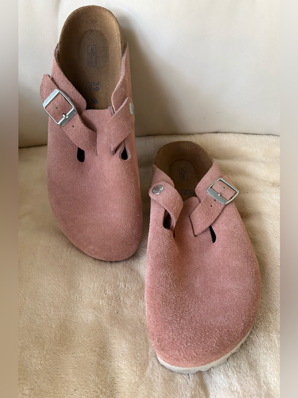 Birkenstock Boston Clogs in Pink Clay soft footbed size 8/39 🔥